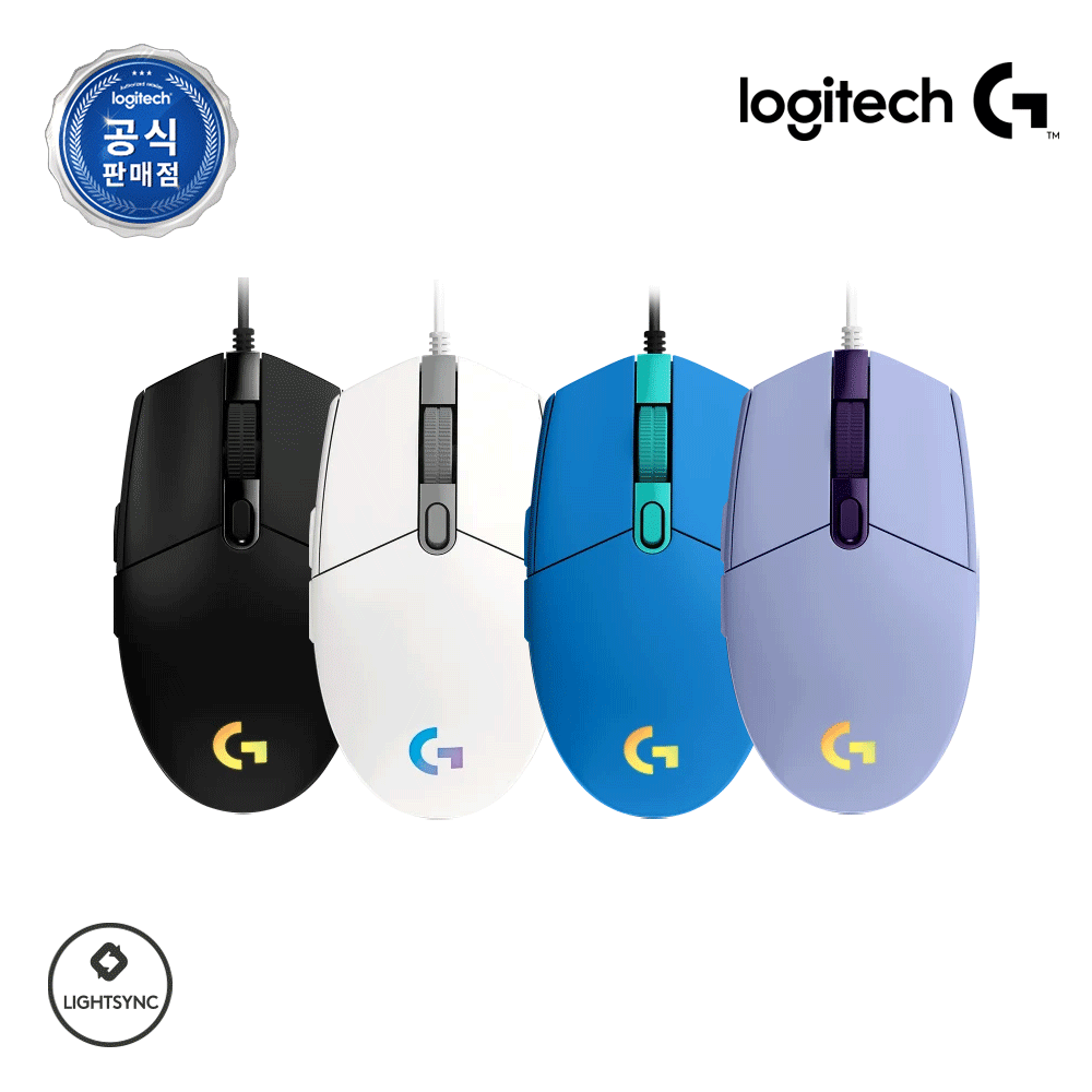 로지텍코리아 로지텍G G102 2세대 LIGHTSYNC 유선 게이밍 마우스